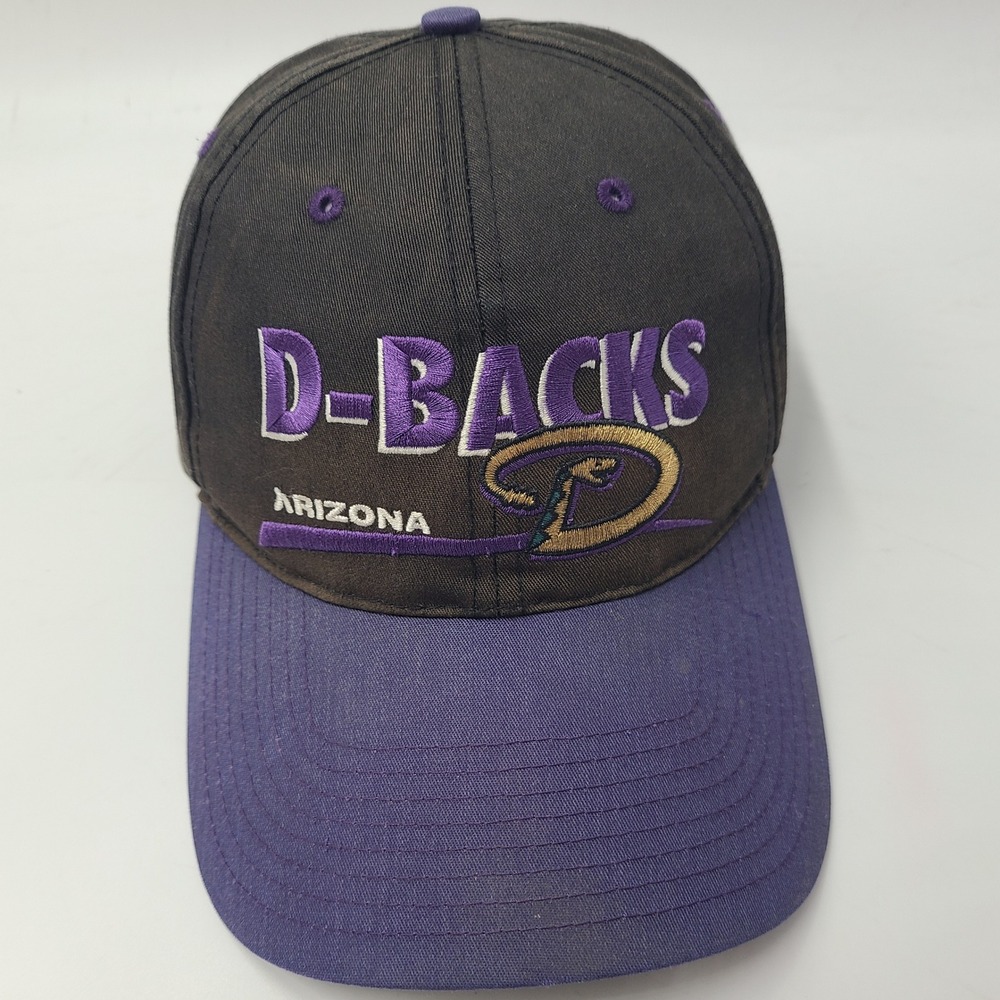 Vintage Arizona Diamondbacks Hat Snapback Twins Enterprise Black Purple MLB Men